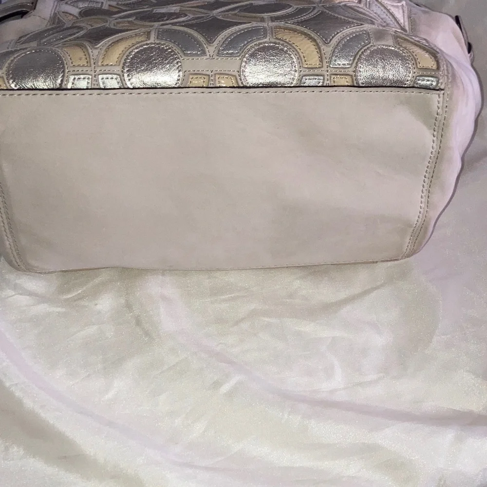 Coach Peyton Leather Mosiac Shoulder Bag - Picture 10 of 12